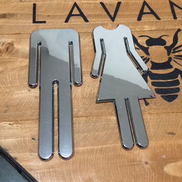 HOST PICK!! Bathroom Door Decals - Picture 6 of 16